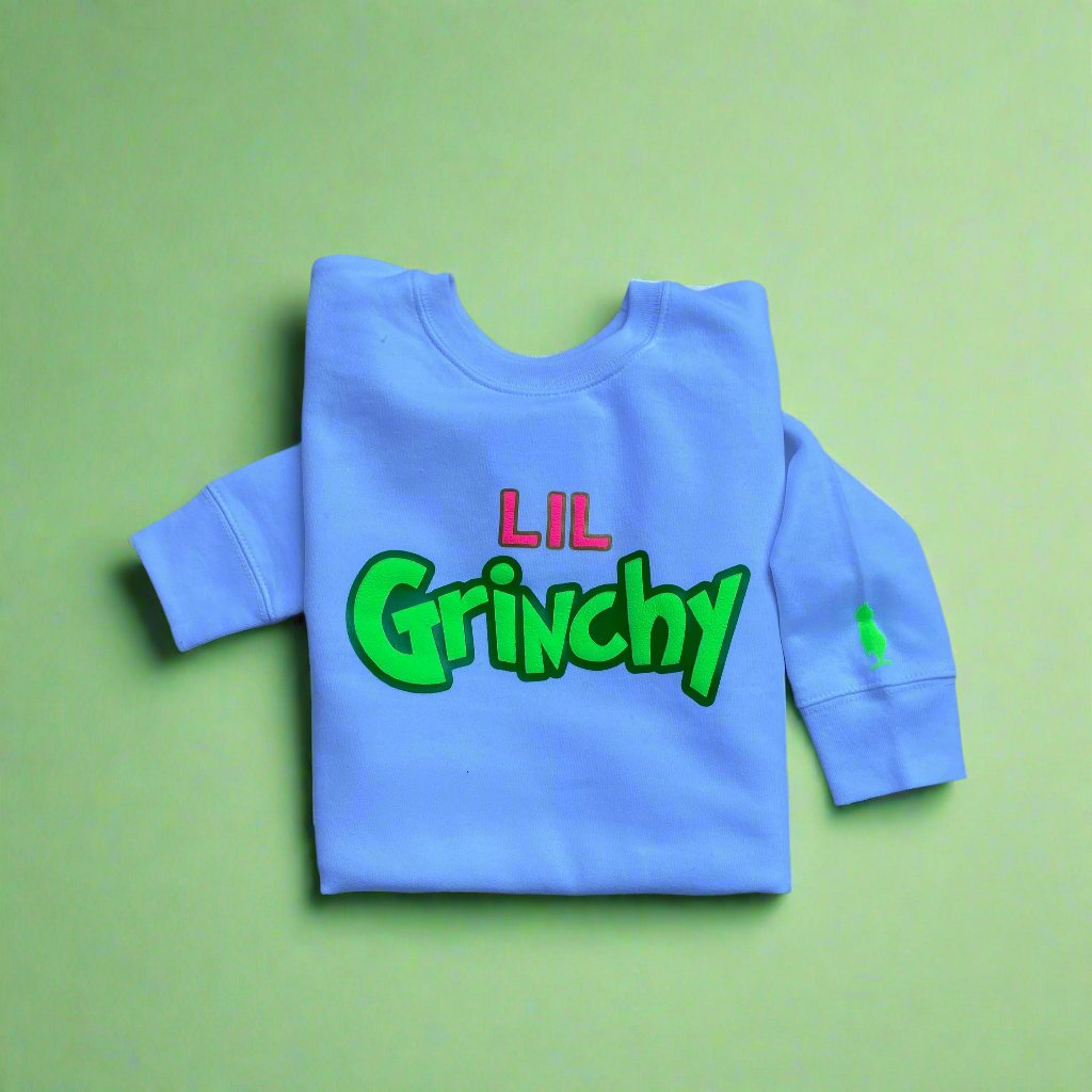 Lil Grinchy Sweater (7-14)