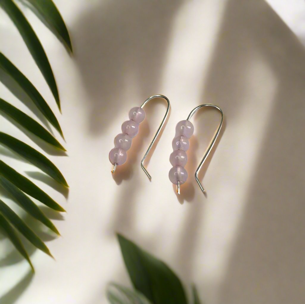 925 Sterling Silver Peridot, Rose Quartz and Tigers Eye Studs (handmade)