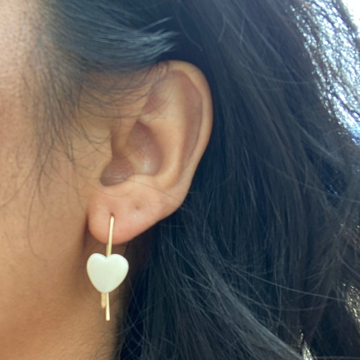 Seashell Heart Earrings