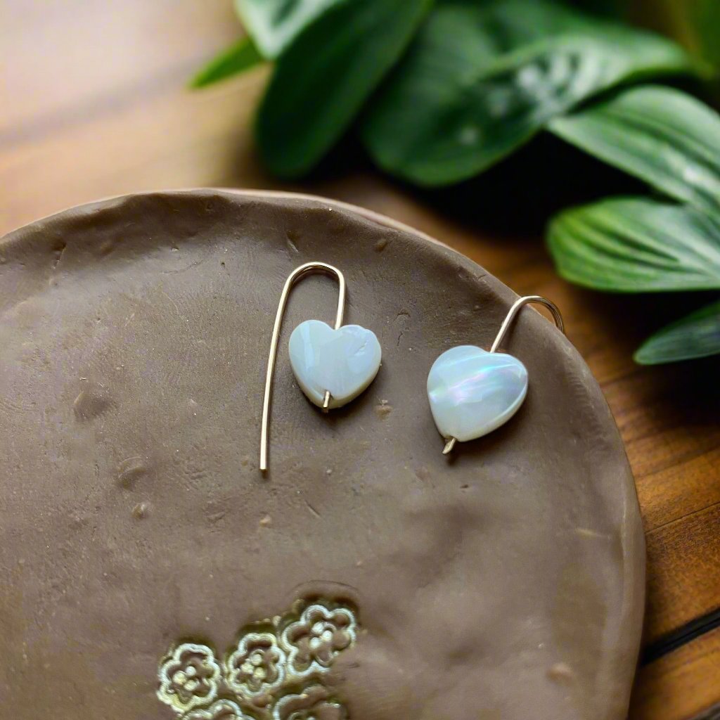 Seashell Heart Earrings