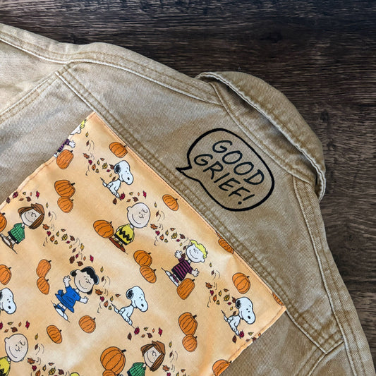 Good Grief...The Great Pumpkin Patch Denim Jacket