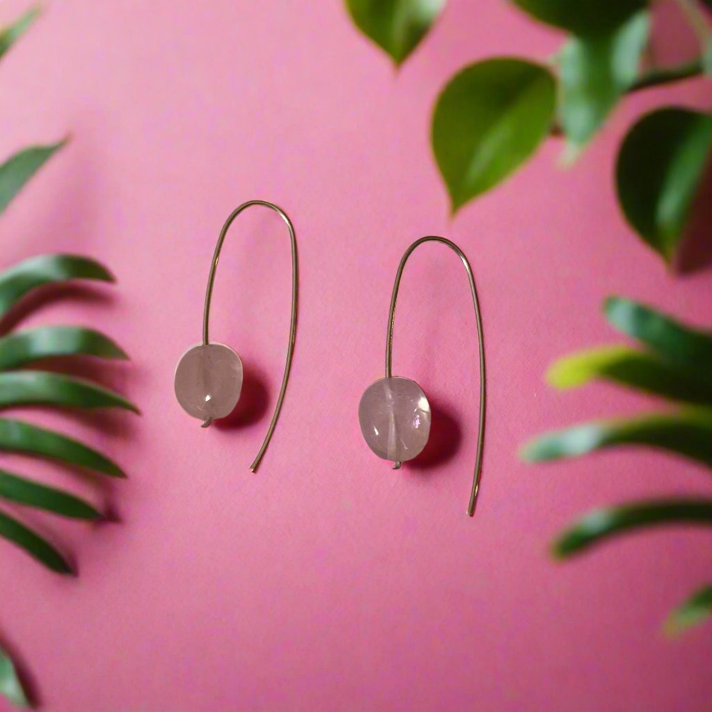 Rose Quartz Earrings